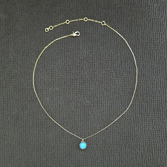 Kate Spade♠️ "That Sparkle" Turquoise🩵 Pendant Necklace - NWT - Picture 2 of 16